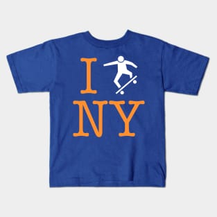 I Skate New York - Skateboarding NYC or Die Kids T-Shirt